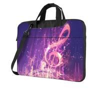 Musical Notation Stylish Laptop Bag â€“ Full-Side Print, 600d Polyester Oxford & Soft Fabric Lining For Ultimate Protection And Versatility
