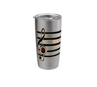 Musical Notation Whole Rest Coffee Pause Music Stainless Steel Insulated Tumbler