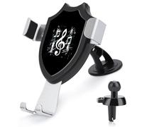 Musical Note Music Car Phone Holder Rotatable Mount Dashboard Windshield Air Vent Accessories