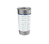 Musical Note Names in 5 Languages Reference Table Chart Stainless Steel Insulated Tumbler