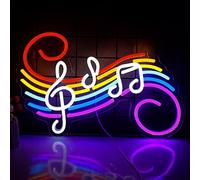 Musical Note Neon Sign LED Neon Light for Wall Decor Musical Note Sign with USB Powered for Bar,Music Party,Nightclub,Studio,Gift