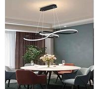 Musical Note Pendant Elegant Acrylic Chandelier Adjustable Hanging Lamp for Dining Room Kitchen Island Office(Size:75x32cm, 48W,Color:White, 3 Colour Light)