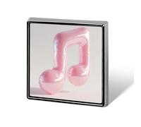 Musical Note Shaped Balloon Unisex Brooches & Pins Square Lightweight Lapel Badge Jewelry for Clothing Shawl Hat