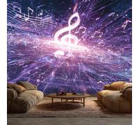 Musical Note Wallpaper - Music Wall Mural - Wall Murals for Living Room Bedroom - Photo Wallpaper & Home Decor Art - 350 x 256 cm A-5583