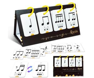 Musical Notes - 75 Pieces Interactive Set | Piano Notes & Music Theory Tools, Rhythm Symbols & Pulse Count For Home, Classroom
