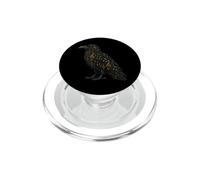 Musical Notes Crow Raven Bird Music Musician PopSockets PopGrip for MagSafe