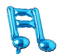 Musical notes foil mylar balloons Wedding birthday party supplies inflatable wedding decorations supplies helium balloon (Double Note Blue)