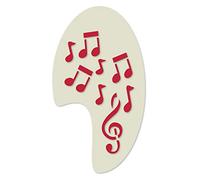 Musical Notes Left Side Face Painting Crafting Card Making Stencil Approx 12cm x 8cm Washable