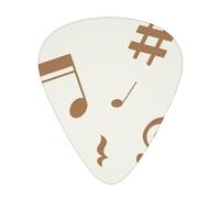 Musical Notes Music Pattern,12 Pcs Guitar Pick,3 Different Thickness Plectrums for Acoustic Guitar Bass Ukulele (0.46mm 0.96mm 0.71mm)