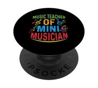 Musical Notes Music Symbol Music Teacher Of Mini Musician PopSockets Adhesive PopGrip