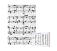 Musical Notes On The Clef,300 Pieces Wooden Jigsaw Family Game Jigsaw Puzzles for Adults Teens