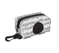 Musical Notes On The Clef,Holder Portable Garbage Bag Dispenser Dog Poop Bag