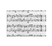 Musical Notes On The Clef, Jigsaw Puzzles 1000 Pieces Wooden Jigsaw Toy Family Game Wall Decor for Adults Teens