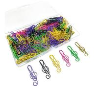 Musical Notes Paper Clips 6 Colors Metal Treble Clef Musical Notes