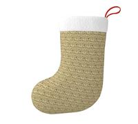 Musical Notes Print Christmas Stockings For Xmas Tree Fireplace Party Festive Hanging Socks Holiday Decor