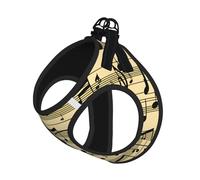 Musical Notes Print Pet Leash Vest For Small Dogs Cats, Adjustable Pet Harness Vest, Outdoor Walking Hiking