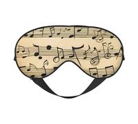 Musical Notes Sleep Mask,100% Natural Mulberry Silk Eye Mask with, Ultra-Soft Eye Covers for Sleeping, Travel, Nap
