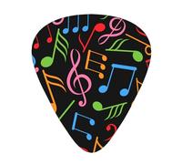 musical notes Soundtrack Guitar Picks Bass Guitarist Plectrums Paddles for Playing Guitar 12 PCS