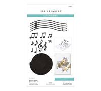 Musical Notes & Stave Pop-Up Etched Dies from The Bibi's Musical Notes Collection by Bibi Cameron