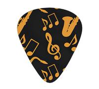 Musical Notes Treble print Guitar Picks 12 Pack Assorted Thickness for Guitar,ukulele,0.46/0.71/0.96mm