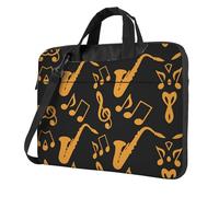 Musical Notes Treble Printed Waterproof Laptop Case Ultra-Thin Portable One-Shoulder Laptop Bag 600d Oxford 13in/14in/15.6in
