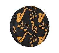 Musical Notes Treble Tire Cover Fit For Rv, Car, Truck, Suv,Camper Wheel, Waterproof Dustproof Thickening
