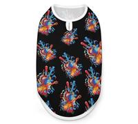 Musical Notes Violin Instruments Dog And Cat Clothes Pet Summer Sleeveless T Shirt Basic Vest 2XL