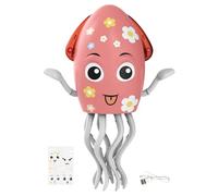 Musical Octopus Toy, Dancing Squid Robot, Moving Interactive Figure with Colorful Lighting, Learning Activity Toy with Sound Motion, Education Toys, Plaything for Children Party Girls