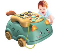 Musical Phone For - Cartoon Cat Interactive Fixed Line Simulated Call Toy | Learn Game Sound Model To Help Them Develop Their Imagination And Improve Your Imagination