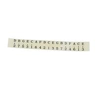 Musical Scale Sticker Note Sticker for Thumb Piano Finger Percussion 12 by 1.5 cm Beginner Learner Musical Gift