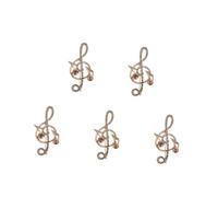 Musical Shape Pins Festival Accessories Dress Metal Clothing Decorative Pin Men's Music Note Brooch Brooches Diamond Golden