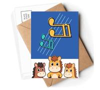 musical sign Postcards Envelopes Cards Mailing Year Horse