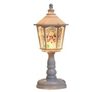 Musical Snow Globe Lantern - Indoor Hexagonal Christmas Snow Globe With Light, Battery Powered