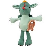 LILLIPUTIENS - Musical Plush - Joe the Dragon - Sound Toy to Comfort and Awaken Baby from Birth - With Soft Melody and Wooden Pan Flute - Ideal Birth Gift - 83392