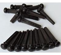 MUSICAL STRING 6 Piece Ebony Guitar Bridge Pins For Acoustic Guitar Standred Black