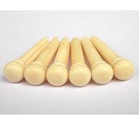 MUSICAL STRING Guitar Bridge Pin Real Bone For Acoustic Classical 1 Set 6 Pcs Standred White