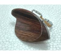 MUSICAL STRING Violin Stubar Chinrest 4/4 rosewood wood Violin Parts, with chrome U Clamp