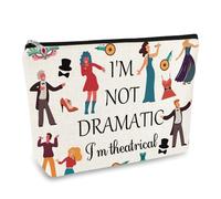 Musical Theatre Gift Cosmetic Bag Musical Gifts for Music Lovers Musician Gift Drama Makeup Bag Music Teacher Gift Musical Gifts for Women Musical Theatre Performers Funny Teacher's Day Birthday Gift