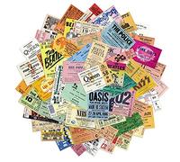 Musical Theatre Gig Ticket Vinyl Matt Finish Stickers Decals Water Resistant for Laptops Phones Phone Case Consoles Walls Luggage Case Books (50 Stickers)