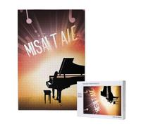 Musical Theatre Printed Jigsaw Puzzle with Storage Box, Wooden Puzzle for Adults and Kids, 1000 Pieces Family Fun Decorative Game