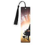 Musical Theatre Printed Metal Bookmarks M - Black Lightweight Aluminium Book Marker for Books, Journals & Gifts, Ideal Book Lovers, Holiday Decor & Crafts