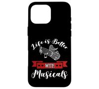 Musical Theatre Quotes Songs Show Singing Audition Case for iPhone 16 Pro Max