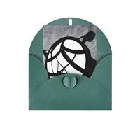 Musical Theme Music Clefs Print Blank Greeting Cards, Love Buttons, Pearl Paper Envelopes Suitable For Various Occasions - Anniversary Cards, Thank You Cards, Holiday Cards, Wedding Cards