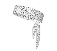 Musical Theme Printed, Head Tie, Sports Headband Tie Back, Multi Sweatband for Men Women