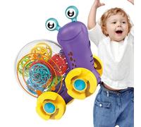 Musical Toy - Interactive Moving Toy | Light-Up Crawling Automobile With Smart Obstacle Avoidance, Entertaining Bump & Go Action For Babies &, Perfect Present For 1-3 Years Old (Green)