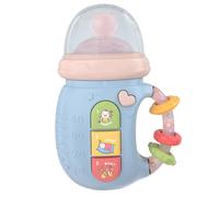 Musical Toys for Babies, Light Up Baby Rattle & Teether Bottle with Bilingual Sounds, Multi-Mode Educational Toy for Newborns 0-12 Months, Blue, Baby Musical Toys 0-6 Months
