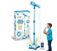 Musical Toys Karaoke Machine, with Stand, Karaoke Machine with Rotating Stage Lights & Voice Amplification, Portable Home Singing System for Parties & Entertainment