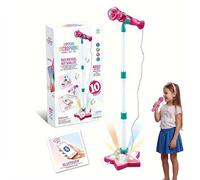 Musical Toys Karaoke Machine, with Stand, Karaoke Machine with Rotating Stage Lights & Voice Amplification, Portable Home Singing System for Parties & Entertainment