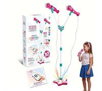 Musical Toys Karaoke Machine, with Stand, Karaoke Machine with Rotating Stage Lights & Voice Amplification, Portable Home Singing System for Parties & Entertainment