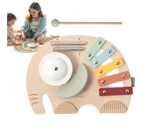 Musical Toys - Kids Elephant Activities | Interactive Sensory Educational Percussion Instruments For Home Nursery Daycare Center Education Travel Learning Xylophone Drum Sound
